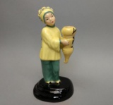Vintage Hand Painted Oriental Porcelain Figurine