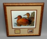 1989 Robert Steiner Artist Proof California Duck Stamp Art Framed Lithograph