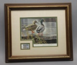1985 Robert Bateman Federal Duck Stamp Art Framed Lithograph