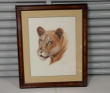 Framed African Queen By Guy Coheleach Lithograph