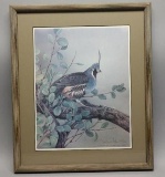 1989 Sherrie Russell Meline Limited Edition Duck Art Framed Lithpgraph