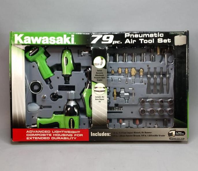 Kawasaki 79 Piece Pneumatic Air Tool Set | Proxibid