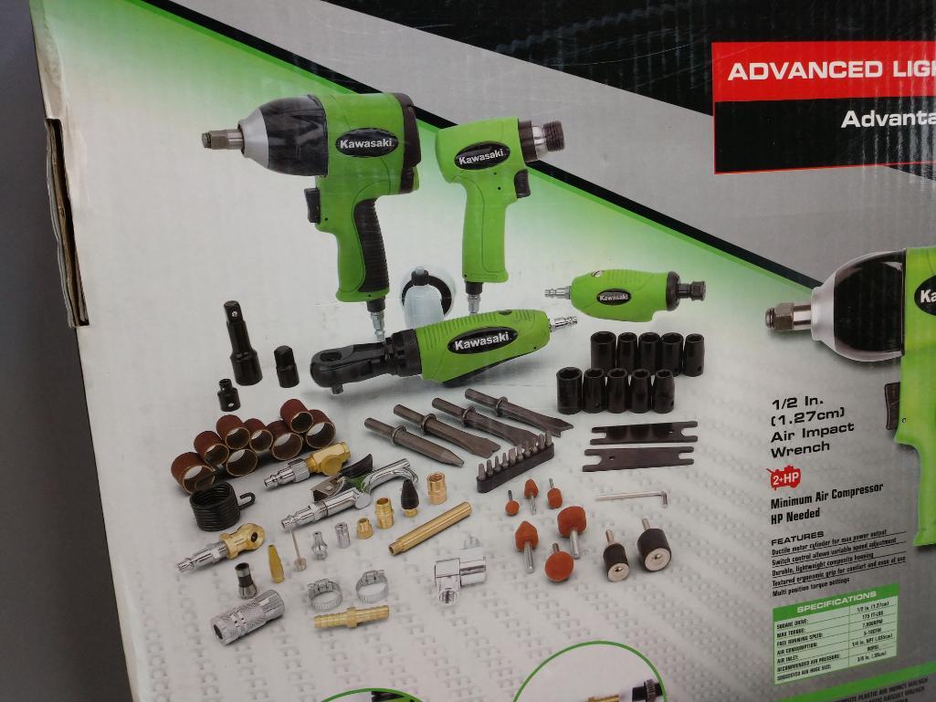 Kawasaki 79 Piece Pneumatic Air Tool Set | Proxibid