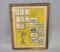 Framed Olympic Games Stamp Collection