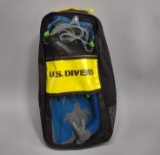NEW US Divers Adult Snorkel Set With Swim Fins