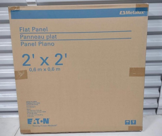 4 NEW Eaton 2ft X 2ft Flat Panel LED Light Fixtures