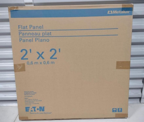 5 NEW Eaton 2ft X 2ft Flat Panel LED Light Fixtures