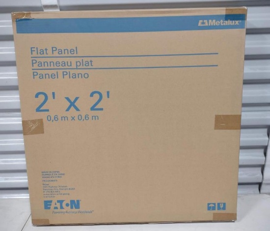 5 NEW Eaton 2ft X 2ft Flat Panel LED Light Fixtures