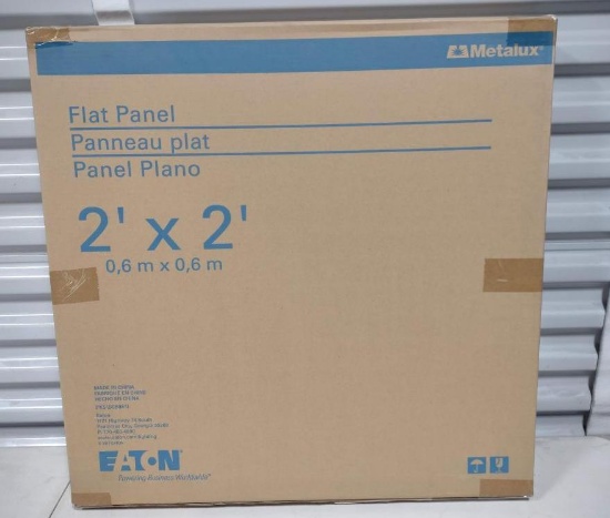 10 NEW Eaton 2ft X 2ft Flat Panel LED Light Fixtures