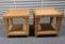 2 Rattan End Tables / Side Tables
