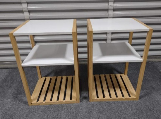 2 Modern End Tables / Side Tables / Plant Stands