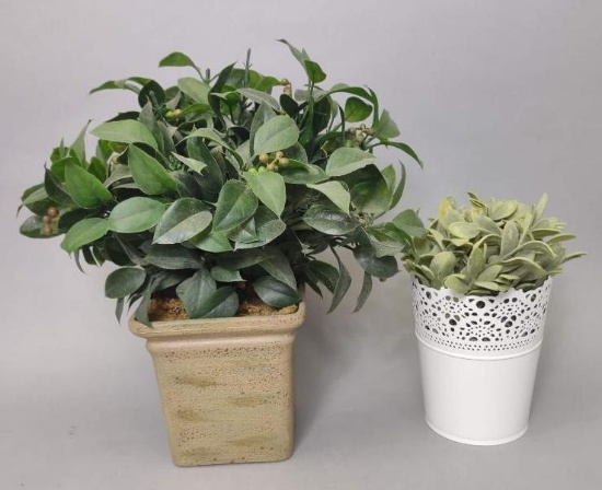 2 Artificial House Plants