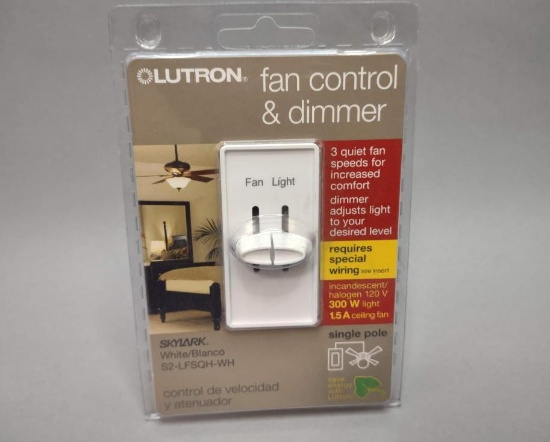 Lutron Fan Control And Dimmer Switch