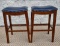 2 Upholstered Barstools