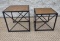 2 Nesting Modern End Tables / Side Tables