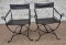 2 Bonded Leather Directors Chairs