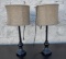 2 Table Lamps With Shades