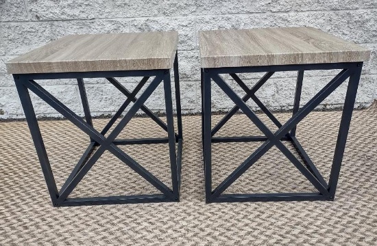 2 Modern End Tables / Side Tables / Plant Stands