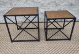 2 Nesting Modern End Tables / Side Tables