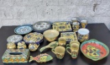 34 Pieces Of Talavera Pottery