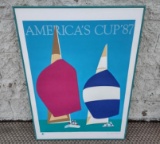 Framed Americas Cup Art Print