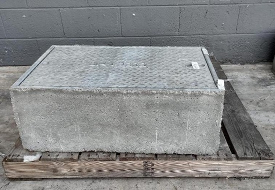 Concrete Electrical Box With Steel Lid