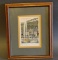 Vintage Framed Lithograph