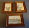 3 Vintage Framed Lithographs