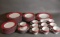 45 Piece Mikasa Parchment Red China Set