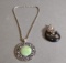 Vintage Costume Jewelry Necklace And Pendant