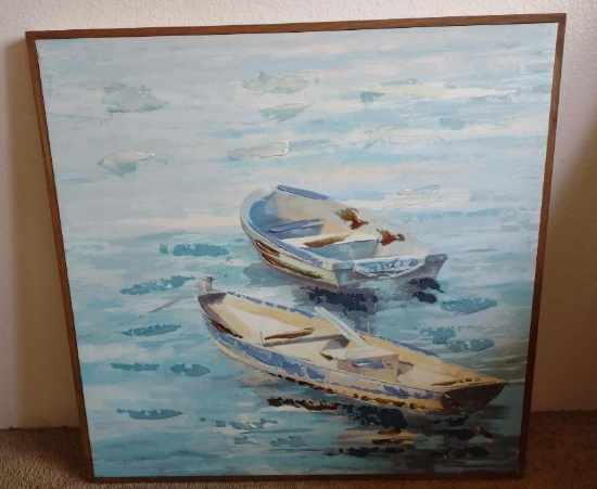Framed Giclee Art Print On Canvas