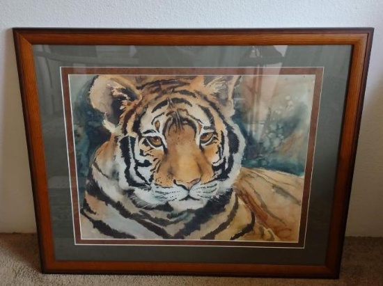 Framed Watercolor Painting
