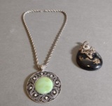 Vintage Costume Jewelry Necklace And Pendant