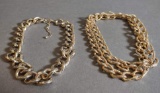 2 Vintage Costume Jewelry Necklaces