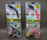 2 NEW US Divers Snorkel Sets