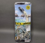 NEW US Divers Snorkel Set
