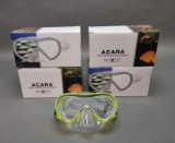 4 NEW Aqua Lung Acara Snorkeling Masks