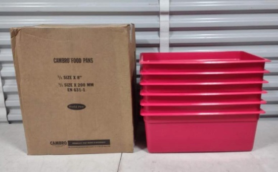 NEW Case Of Cambro Food Pans