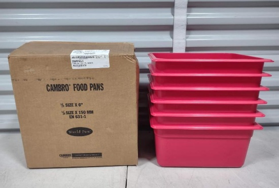 NEW Case Of Cambro Food Pans