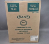 3 Cases Of Dart Clear Plastic Cup Lids