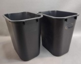 2 Rubbermaid Trash Cans