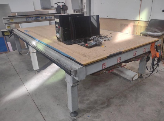 MultiCam M Series CNC Router With Vacuum Hold Down Table