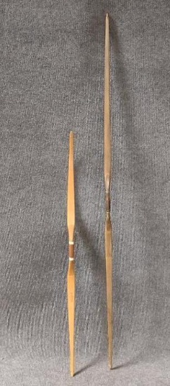 2 Vintage Wooden Bows