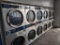 6 Dexter Commercial Double Stack 30 Pound Capacity Coin Operated Dryers