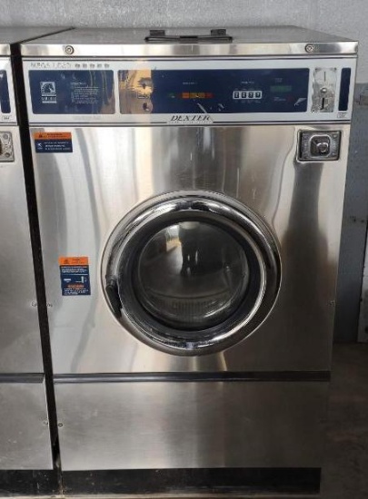 Commercial Dexter 6 Load 60 Pound Capacity Coin Operated Washing Machine