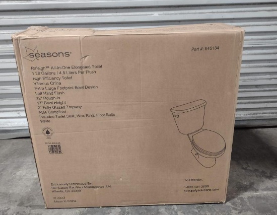 Seasons Raleigh All-In-One Elongated Toilet