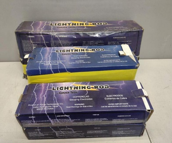 6 Boxes Of Lightning Rod Copperclad Gouging Electrodes