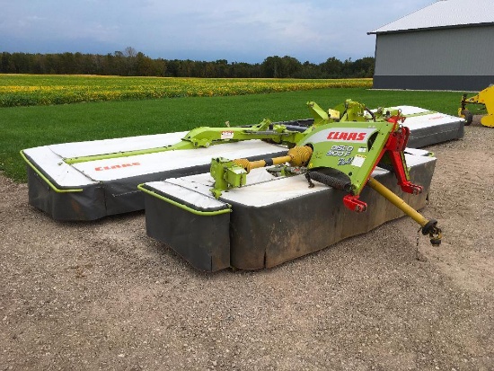 2012 Claas 3100F Profil Disco non conditioning front mower; s/n 62302505 & 2012 Claas 9100 Contour