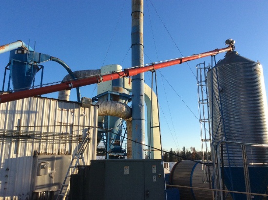 8" x 100' auger w/ electric motor into Brock.