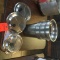 3 - round stainless steel containers w/ lids; (3 - TIMES THE MONEY).